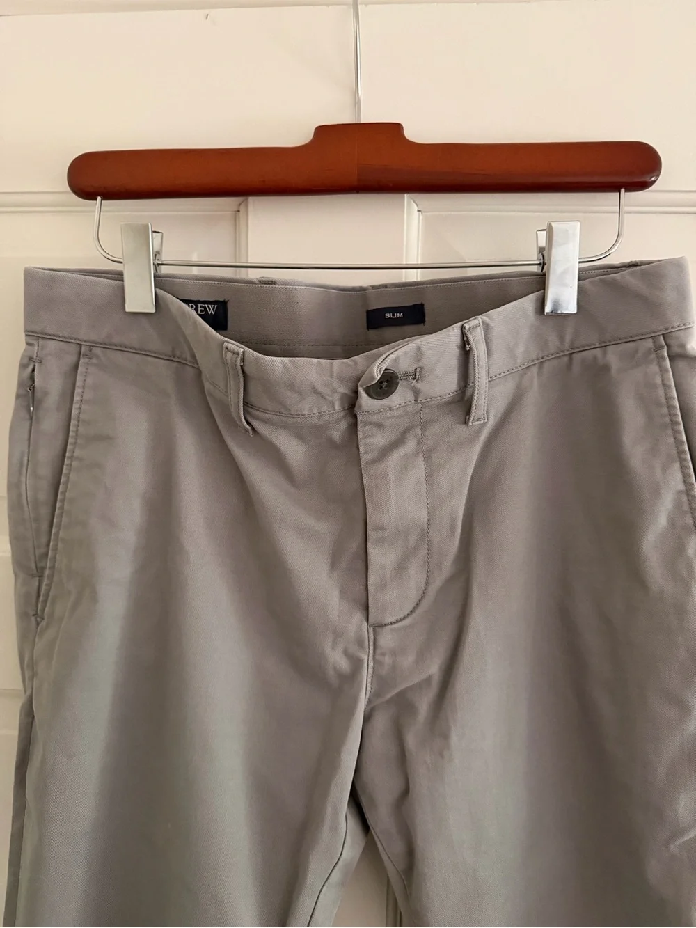 J. Crew Slim Chinos in Gray